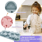 2 Pack Unicorn Molds Silicone 8 Cavity 3D Flying Unicorn Themed Baking Mould - Image 3