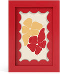 4x6 Picture Frame with Real Glass, Wooden cute 4 x 6 Photo Frame with Wavy Mat by THKRLOF