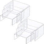 Chuangdi 2 Sets Acrylic Display Risers, Product Stand, Jewelry Display Riser by Chuangdi