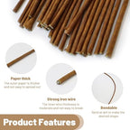 80Pcs Floral Wire, 30cm/11.8in Length 3mm/0.12in Diameter Floral Stems - Image 3