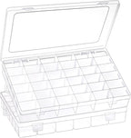 2 Pack 36 Grids Clear Plastic Organizer Box - Image 8