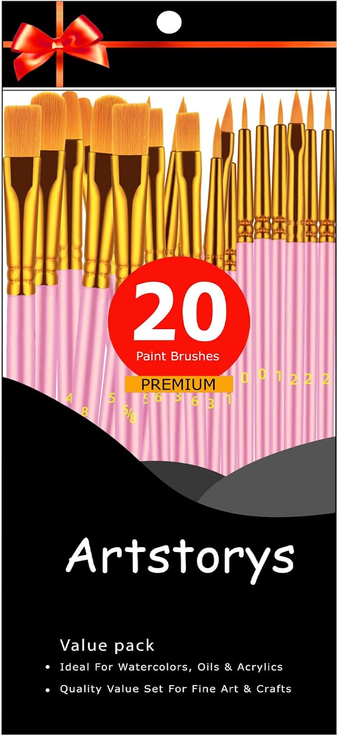 Paint Brushes Set, Oil Watercolor Acrylic Paint Brush, Artist Paintbrushes - Image 5