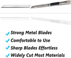 9mm Snap Off Utility Knife 5 Pack High Hardness Retractable Box Cutters - Image 5