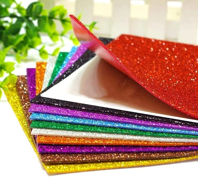 Glitter Paper for Graduation Cap, Sparkly Foam Sheets Father's Day Decor - Image 2
