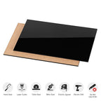 KAITELA Pack of 10 Black Acrylic Sheet 8" x 12" Cast Plexiglass Panel 1/8" - Image 4