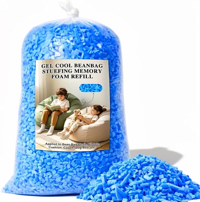 Bean Bag Filler 12lbs, Soft Supportive Pillow Stuffing Refill by Jecqbor
