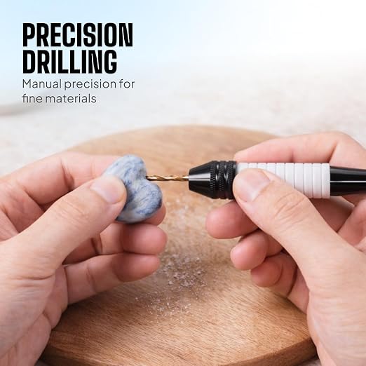 Micro Drill Bits Set with Pin Vise Hand Drill Manual, Jewelry Drill Kit - Image 8