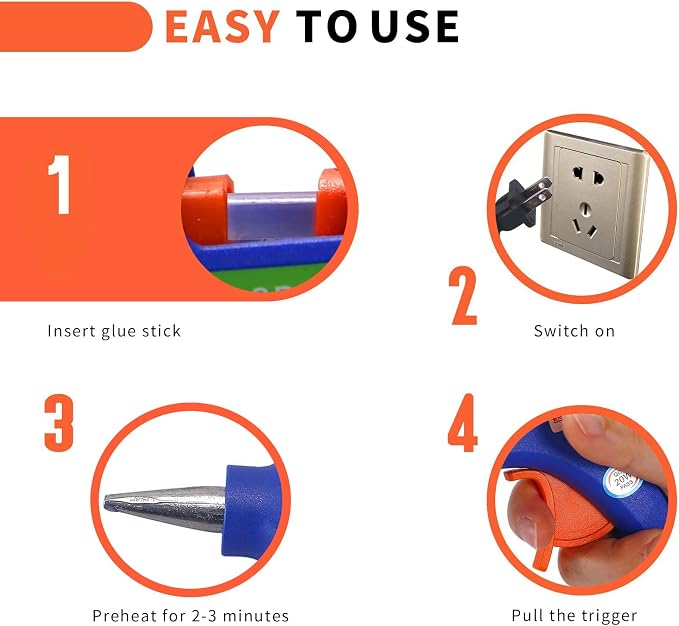 Glue Gun and Sticks Set, Hot Melt Glue Gun Mini - Image 5