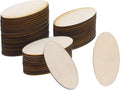 PATIKIL 40x20x1.7mm Wood Pieces, 60 Pack Unfinished Oval Wood Shapes Blank by PATIKIL
