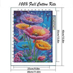 MYBISYMQQ Dreamy Starry Sky Floral Cross Stitch Kits - Image 2