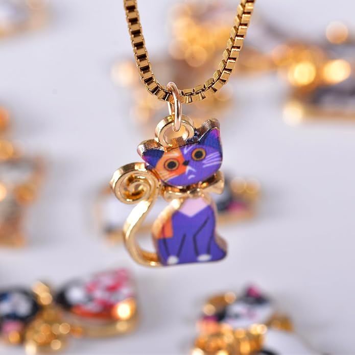 Bulk Gold Enamel Charms for Jewelry Making, Colorful Metal Charms Pendant for - Image 2