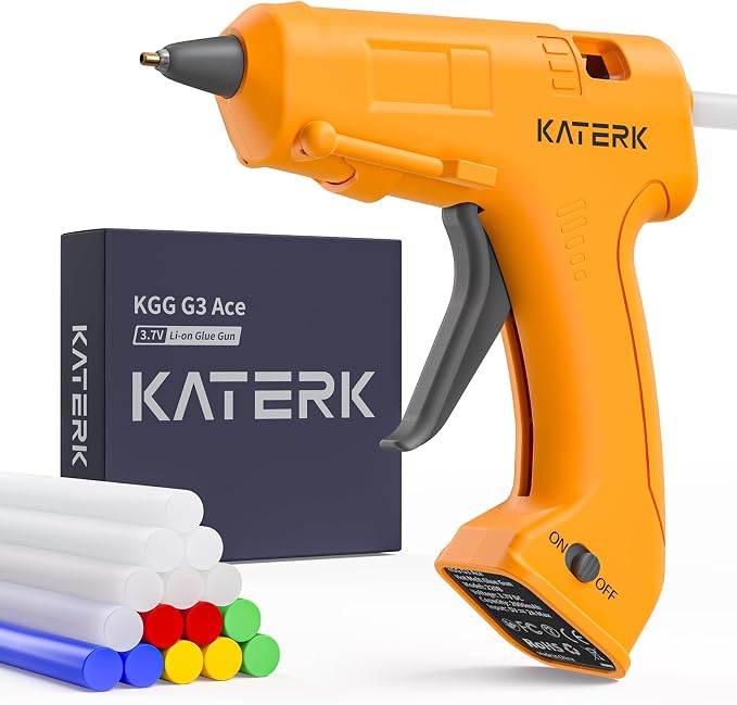 Katerk 3.7V Cordless Hot Glue Gun Kit by Katerk