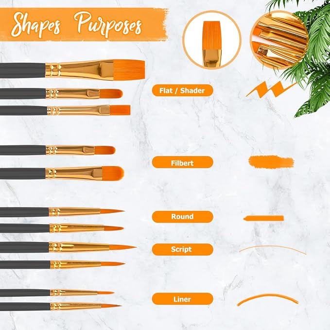 Soucolor Face Paint Brushes - Image 2