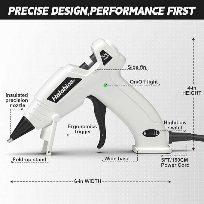 Halobios Mini Dual Temp Hot Glue Gun - Image 5