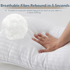 CozyLux Pillows Standard Size Set of 4, Cooling Hotel Quality Bed Pillows - Image 4