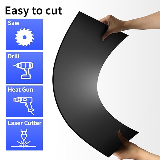 Art3d 1/8" Thick Plexiglass Sheets in Black - Image 4