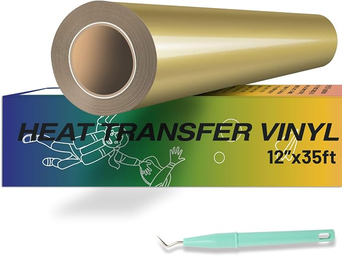 HTVRONT HTV Vinyl Rolls Heat Transfer Vinyl by HTVRONT