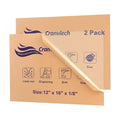 2 Pack Acrylic Sheets, Cranviech Clear Cast Plexiglass Sheet 12" x 16" x 1/8" by Cranviech