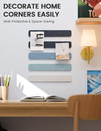 Fluxynara Cork Board Alternative Felt Strip Board 5-Pack 13"x2", Office Pin - Image 4