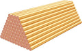 72pcs Metallic Gold Hot Glue Sticks, 0.27"x8" Mini Glue Sticks Colored by ENPOINT
