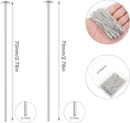 200 Pcs 70mm/2.76 Inch 21 Gauge Head Pins - Image 2
