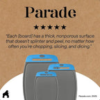 GORILLA GRIP BPA-Free Reversible Kitchen Cutting Board Set of 3, US Designed - Image 9