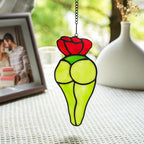 Cactus Decor Stained Glass Suncatcher - Image 3