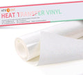 HTVRONT Rainbow White Glitter HTV Vinyl Roll, Iron on Vinyl by HTVRONT