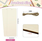50 Sets 6 x 2 Inch Large Size Wooden Bookmarks - Image 2