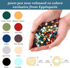 3000+ pcs Pony Beads, Beads for Hair Braids, Beads for Crafts, Plastic Beads - Image 2