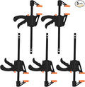 4 Inch Bar Clamps for Woodworking, One Handed Ratchet Wood Working Clamp by Xujinsongg