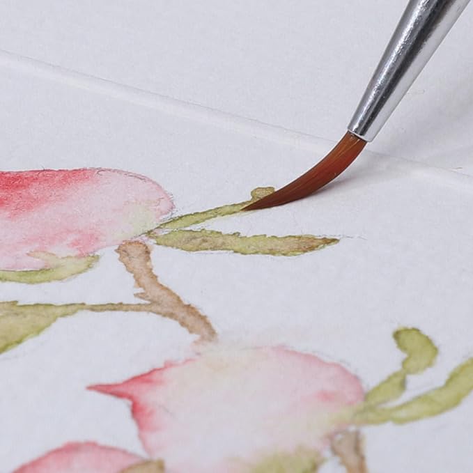 50 Sheets Watercolor Paper 3.5 x 2, 300 GSM Deckled Edge Paper Rough/Textured - Image 3