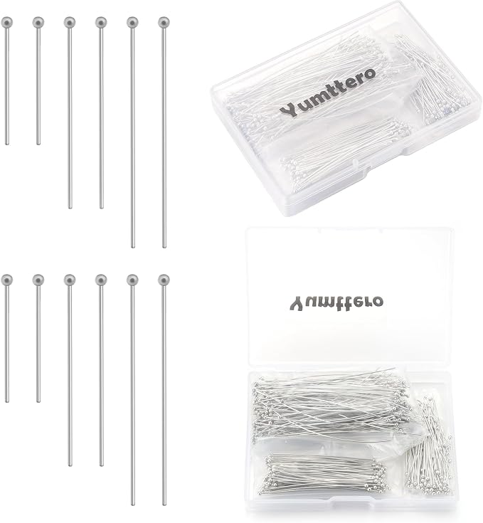 400 PCS 30mm 50mm 70mm Mixed Length Ball Pins by Yumttero