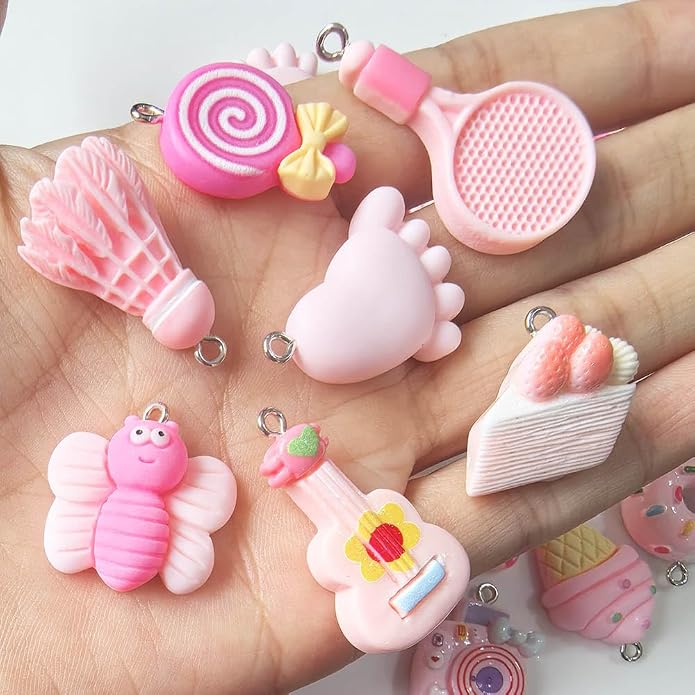 Resin Charms Kawaii Cute Charm for Keychain Jewelry Earring making Girls - Image 2