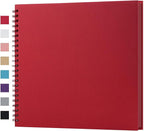 potricher 12 x 12 Inch DIY Scrapbook Album 40 Pages Hardcover Kraft Paper Scrap by potricher