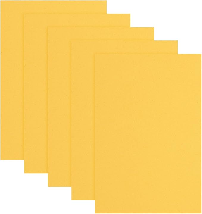 uxcell 5 Pcs Gold EVA A4 Foam Sheets Crafts, 12 x 8 Inch Foam Paper by uxcell