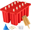 Silicone Popsicles Molds, 10 Cavity Homemade Popsicle Molds DIY Ice Pop Molds by Azonbey
