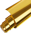 Gatichetta Heat Transfer Vinyl Roll, Metallic Foil Gold Iron On Vinyl 12" X 6ft by Gatichetta