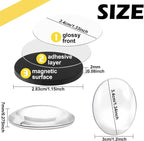 72 Pieces Round Craft Magnets Glass Ceramic Ferrite Magnet - Image 2