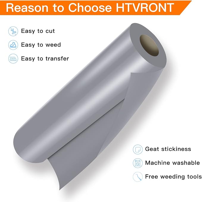 HTVRONT HTV Vinyl Rolls Heat Transfer Vinyl - Image 3