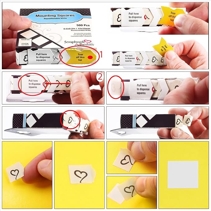 Scrapbook Adhesives by 3L Repositionable Mounting Squares - Image 2