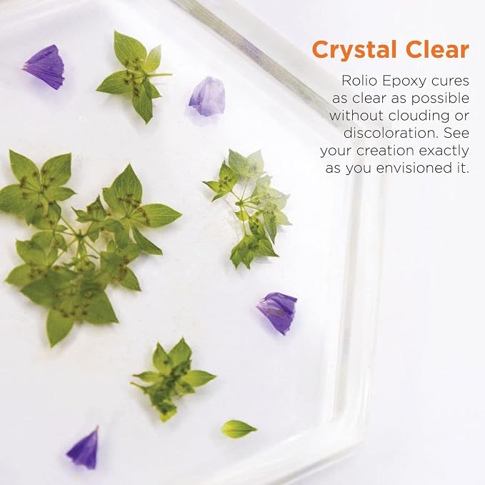 Rolio - Epoxy Resin and Hardener 32 oz Kit, Crystal Clear, UV Resistant - Image 2