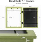 Kids Art Frames, 8.5x11 Front Opening Kids Artwork Frames Changeable, Soft - Image 4