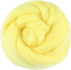3.53oz Wool Roving, Fiber Roving Wool Top, Needle Felting Supplies, Pure Wools by Jupean