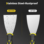 Putty Knife, Stainless Steel Paint Scraper, Taping Knife Tool - Image 4