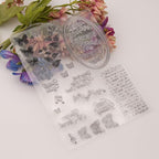 Vintage Words Music Background Clear Stamps Cards - Image 6