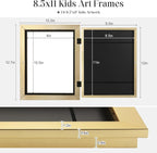 Kids Art Frames, 8.5x11 Front Opening Kids Artwork Frames Changeable, Holds 50 - Image 3