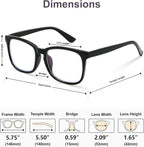 VISOONE Blue Light Blocking Glasses Square - Image 6