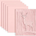 6 Pack 4"x6" Pale Pink Rubber Stamp Carving Blocks Rubber Carved Brick by Oopsu