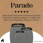 GORILLA GRIP BPA-Free Reversible Kitchen Cutting Board Set of 3, US Designed - Image 9